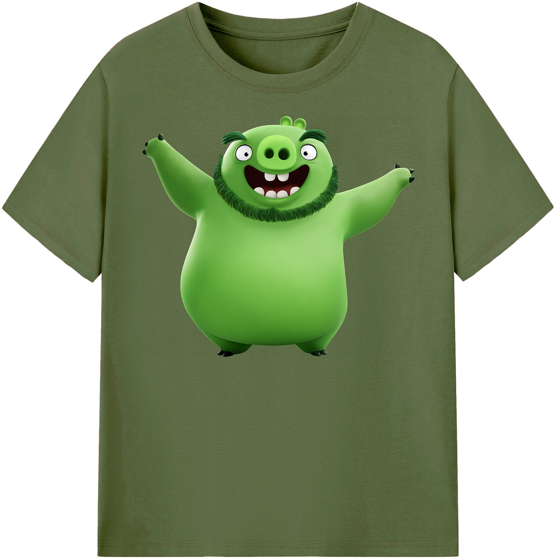 （画像用） Angry Birds アングリーバード 綿100％半袖Tシャツ（フロントプリント）